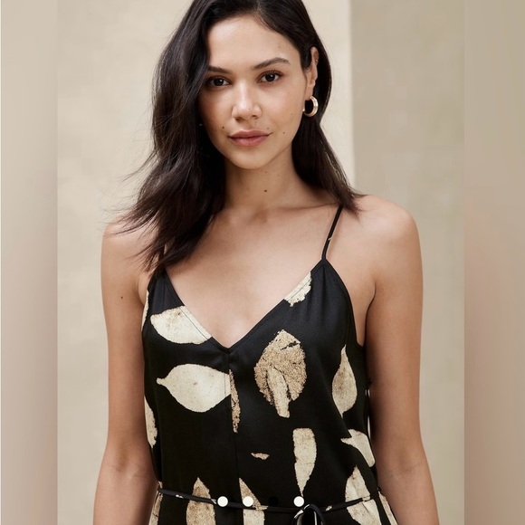 Banana Republic Black/Tan Maxi Sundress - Picture 3 of 5